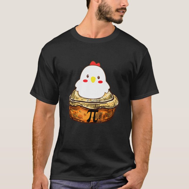 T-shirt Poulet Pot Pi  Jour Pièce Math  Geek (Devant)