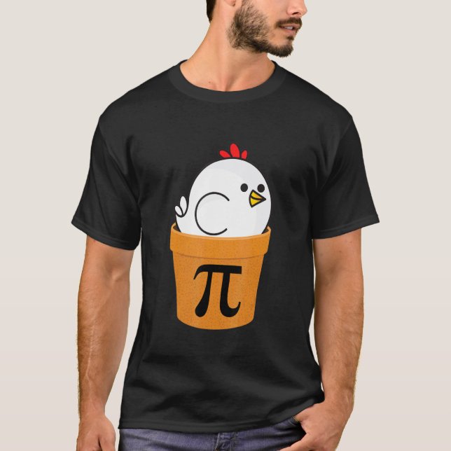 T-shirt poulet pot pi, journée de maths drôle (Devant)