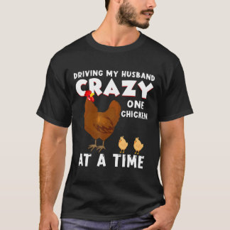 T-shirt Poulet Poulet Tee Femme Poulet Folle