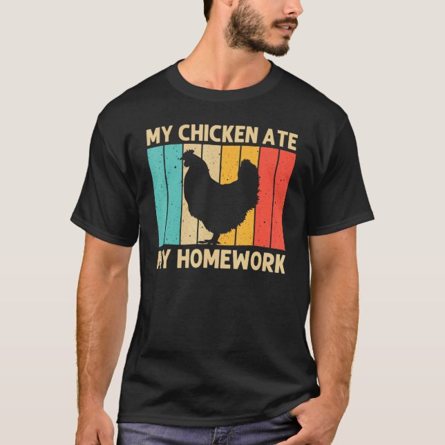 T-shirt Poulet Pour Enfants Garçons Fermier Poulet Ferme H (Devant)