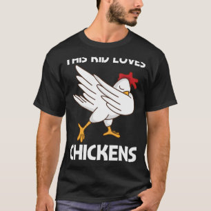 T-shirt Poulet Pour Enfants Garçons Oeufs À La Volaille