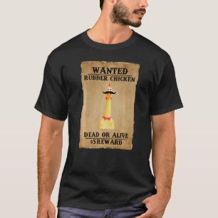 T-shirt Poulet Recherché En Caoutchouc Poulet Mort Ou Viva
