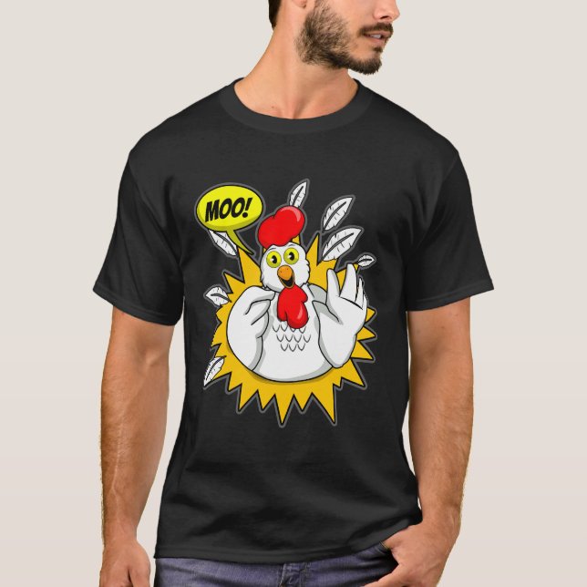 T-shirt Poulet T Moo Poulet (Devant)