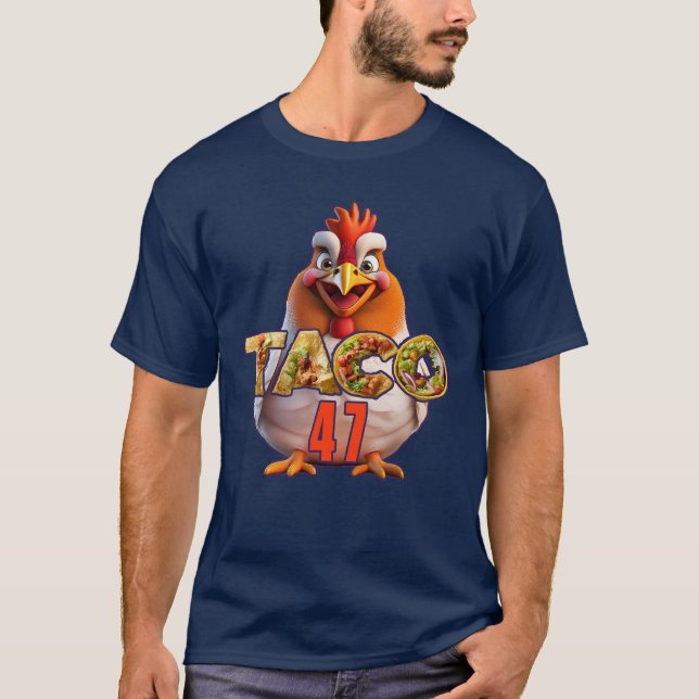 T-shirt Poulet Taco 47 (Devant)