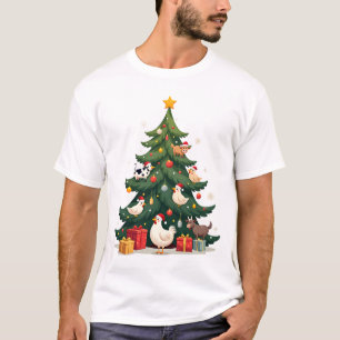 T-shirt Poulet Vache Chèvre Cheval Ferme Animal Agriculteu