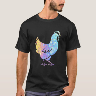 T-shirt Poulet Vintage Groovy Rétro Tie Dye Poulet
