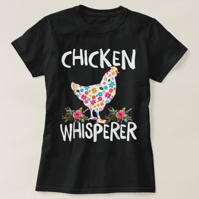 T-shirt Poulet Whisperer Drôle Aiguille de poulet pour les (Design devant)