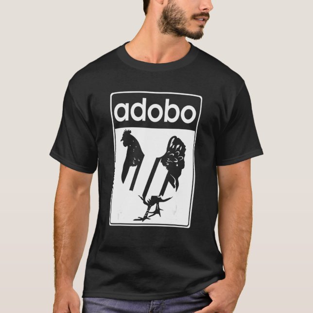 T-shirt Poulets Adobo Aliments philippins Philippines Adob (Devant)