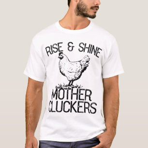 T-shirt Poulets de Cluckers de mère de hausse et d'éclat