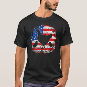 T-shirt Poulets Drapeau Américain Patriotique 4 Juillet Ét