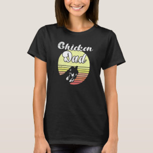T-shirt Poulets effrontés Rétro Poulet Papa Poulets Couche
