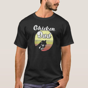 T-shirt Poulets rétro crépuscule Papa Poulet Poulets
