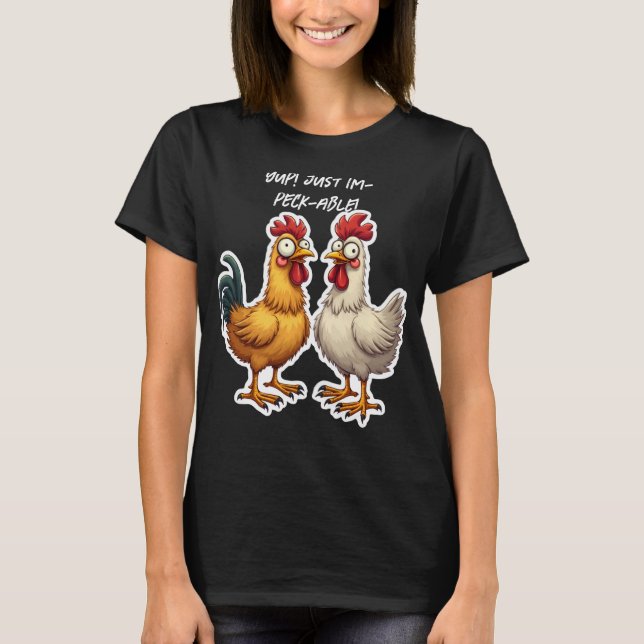 T-shirt Poulettes Im-Pec-ables (Devant)