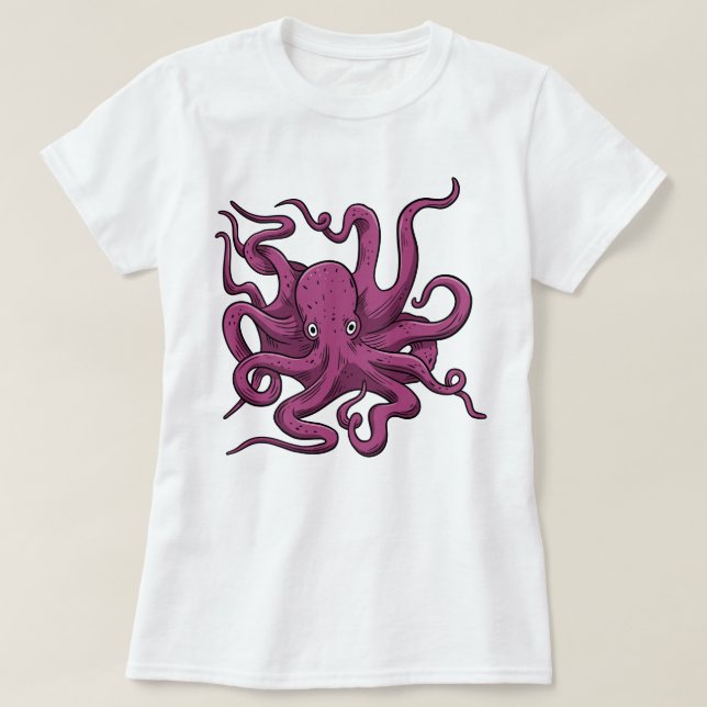 T-shirt poulpe (Design devant)