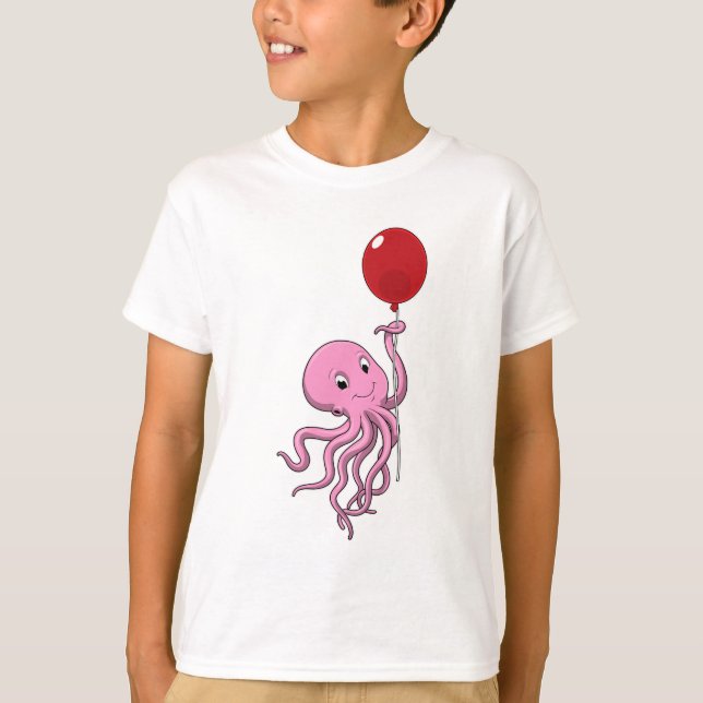 T-shirt poulpe avec ballon (Devant)