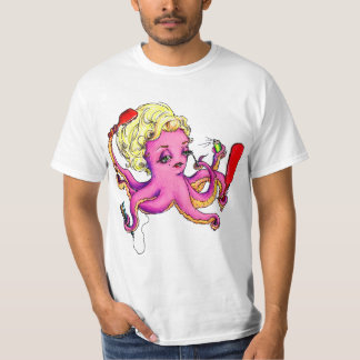T-shirt Poulpe avec des produits de beauté