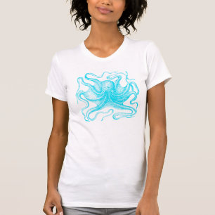 T-shirt Poulpe bleu