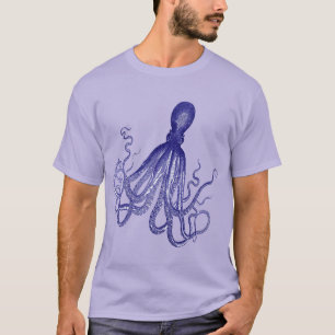 T-shirt Poulpe bleu 5