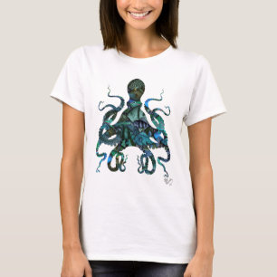 T-shirt Poulpe bleu de poisson