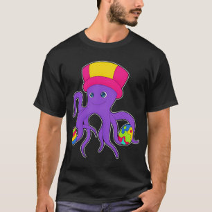 T-shirt Poulpe de Pâques œufs de Pâques