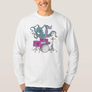 T-shirt Poulpe jouant des tambours - chemise