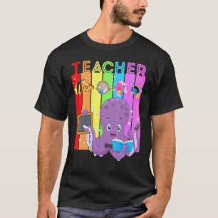 T-shirt Poulpe Professeur Animal Enseignant Poisson Profes