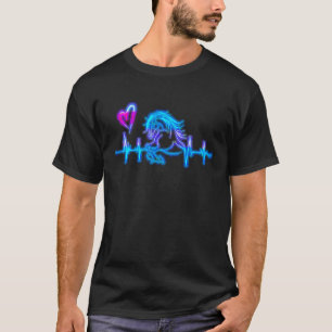 T-shirt Pouls de cheval équine fille équestre cheval