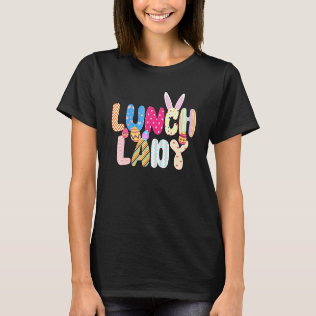T-shirt Poumon lapin Lady Egg Fête de Pâques Florales Femm (Devant)
