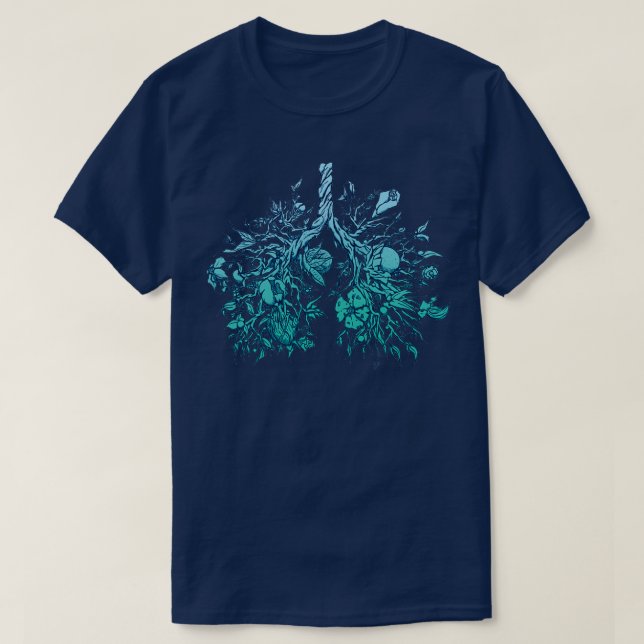 T-shirt Poumons bleus (Design devant)