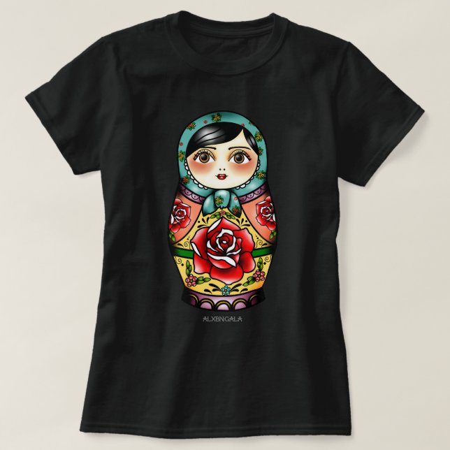 T-shirt Poupée de nidification de cadeaux amusants - Mat d (Design devant)