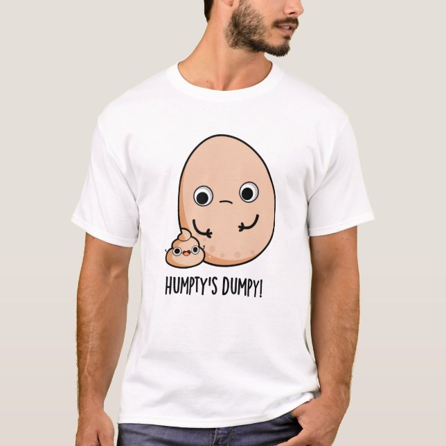 T-shirt Poupée d'Oeufs Drôle Humpty (Devant)