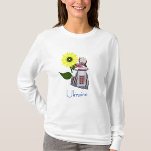 T-shirt Poupée folklorique ukrainienne au tournesol, Motan
