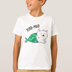 T-shirt Poupée Maid Funny Kitty Chat Sirène Pun