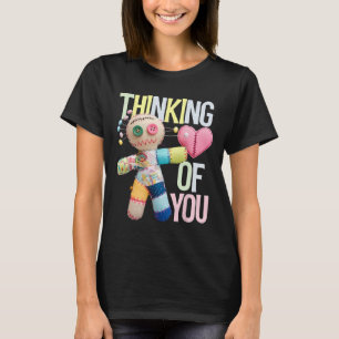 T-shirt Poupée vaudou Mignon Humour sombre Amour Sarcasme