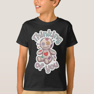 T-shirt Poupée vaudou Mignon Humour sombre Amour Sarcasme