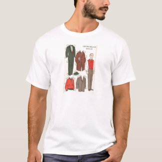 T-shirt Poupée vintage de papier d'homme