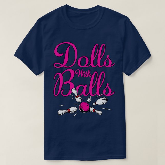 T-shirt Poupées Avec Des Boules Drôle Drôle Femmes Équipe  (Design devant)