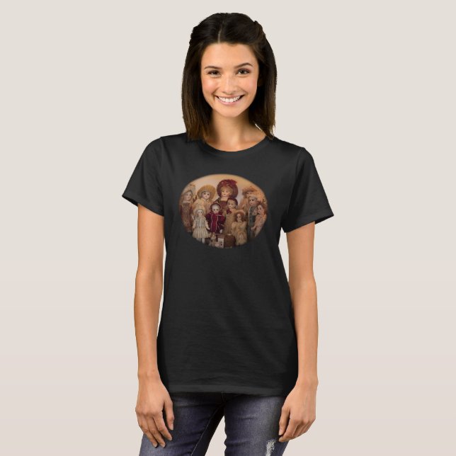 T-shirt Poupées françaises et Amis Mesdames T (Devant entier)