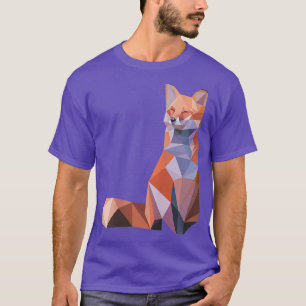 T-shirt Pour Abstrait Polygone Art Cool cadeau animal géom