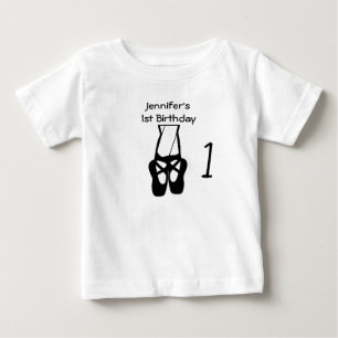 T-shirt Pour Bébé 1er Anniversaire Belle Danse Ballet Jambes & Chaus