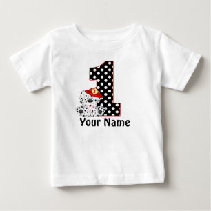 T-shirt Pour Bébé 1er anniversaire Fireman Dalmatien Chemise personn