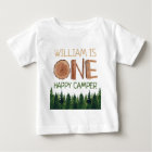 1er Anniversaire Nom aquarelle Un joli Camper