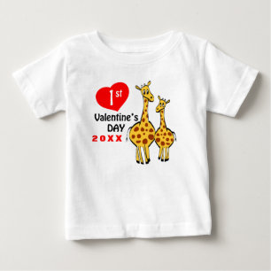 T-shirt Pour Bébé 1er Valentines du bébé