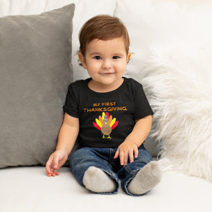 T-shirt Pour Bébé 1ère T-shirt bébé Thanksgiving