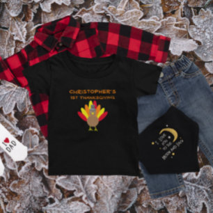 T-shirt Pour Bébé 1ère T-shirt bébé Thanksgiving