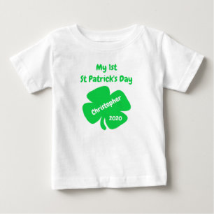T-shirt Pour Bébé 1re Saint Patrick's Day