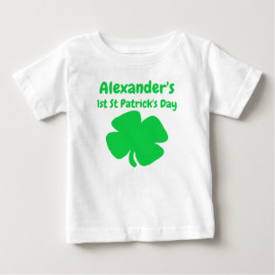 T-shirt Pour Bébé 1re Saint Patrick's Day