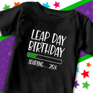 T-shirt Pour Bébé 29 févr. Jour bissextile Anniversaire 25% année bi