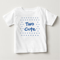 2e anniversaire bébé garçon Deux mignonettes T-shi