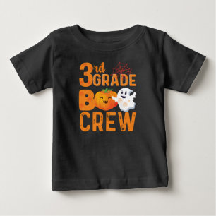 T-shirt Pour Bébé 3e année Boo Crew Halloween Cute Citrouille
